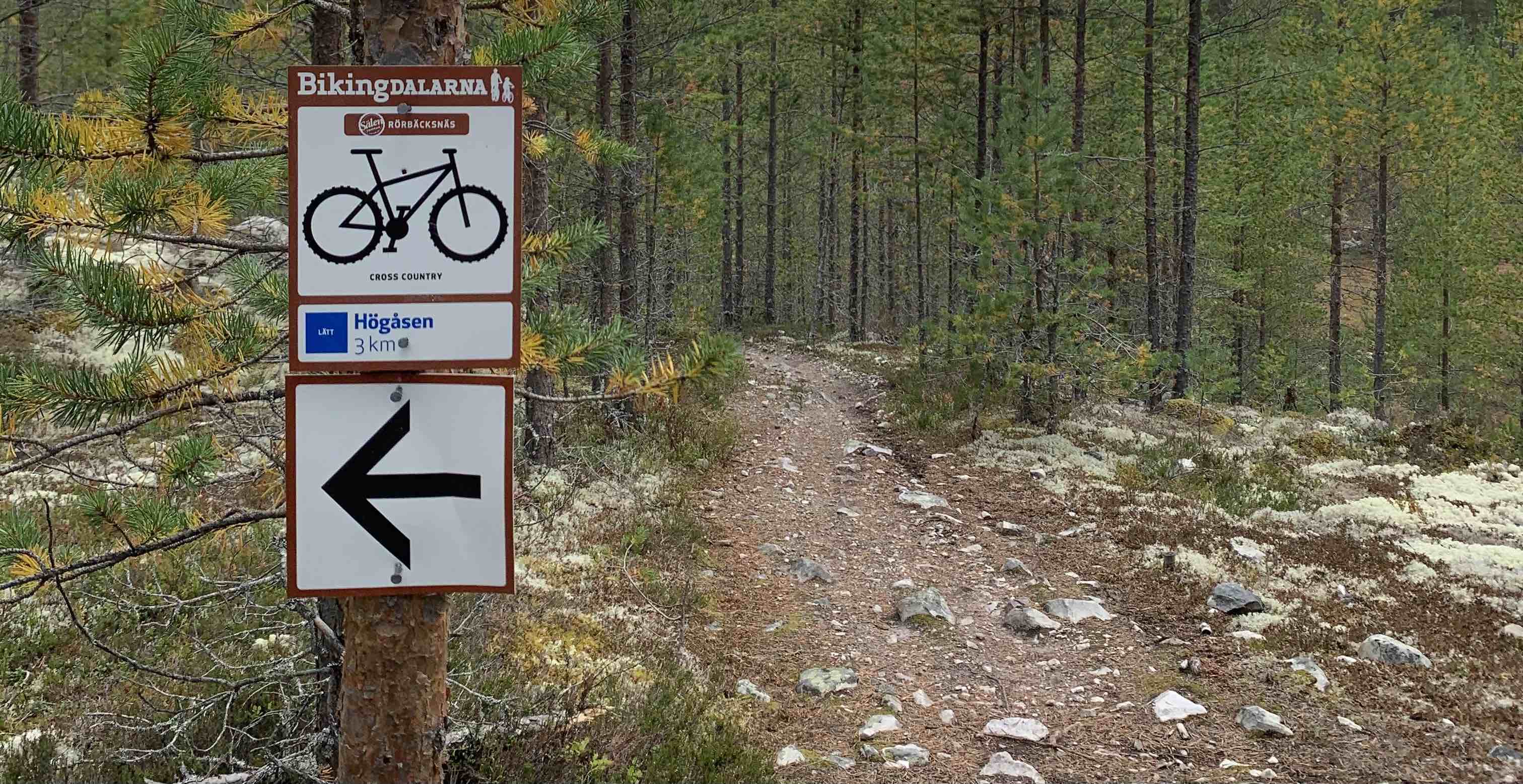 Stigcykling i Rörbäcksnäs